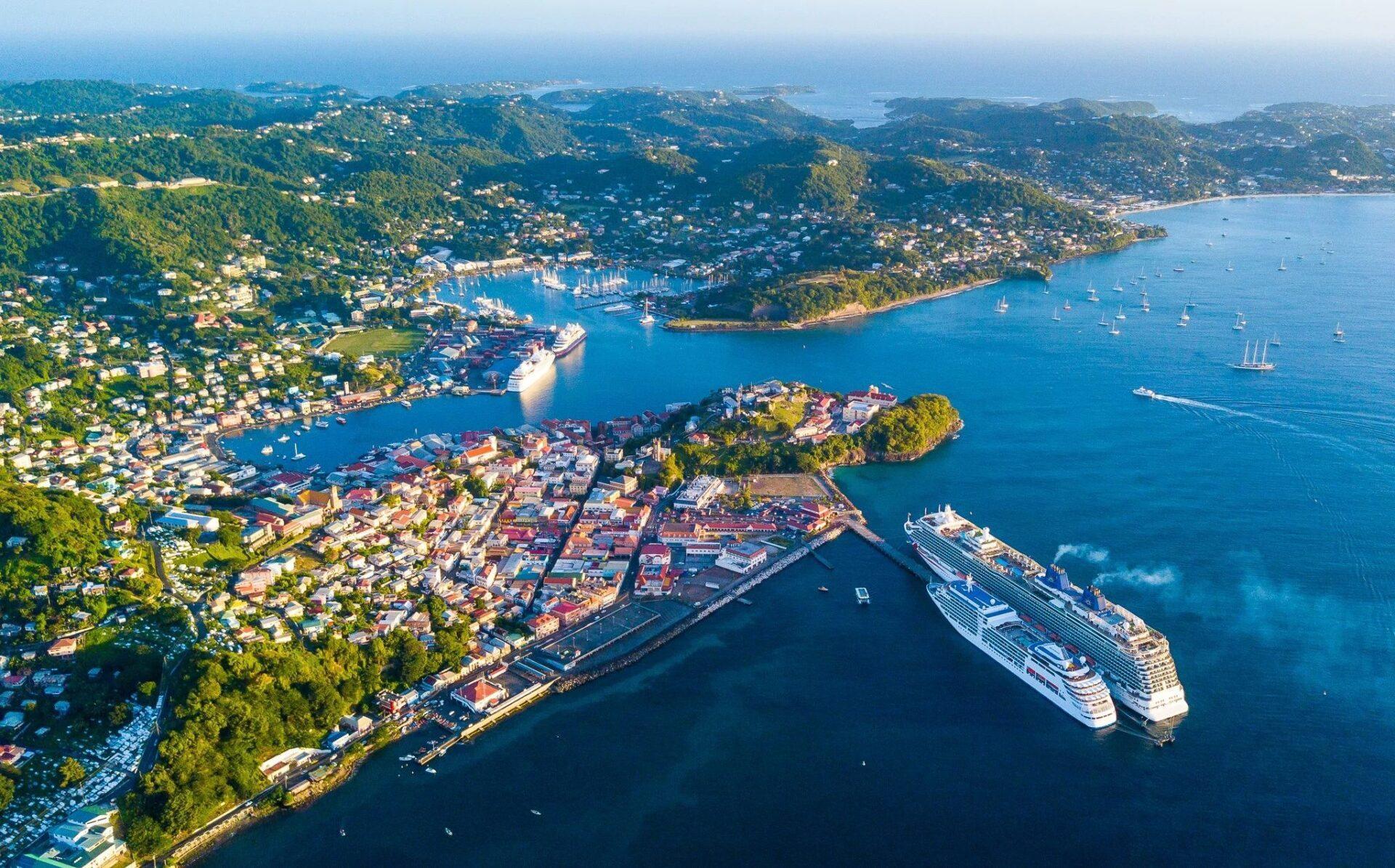 St. George’s harbour in Grenada